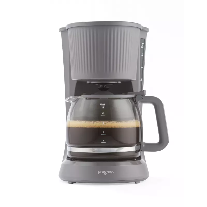 Progress EK6658PVDE Máquina de café de filtro Mellow - 1,25 l, 900 W, cinzento/prateado