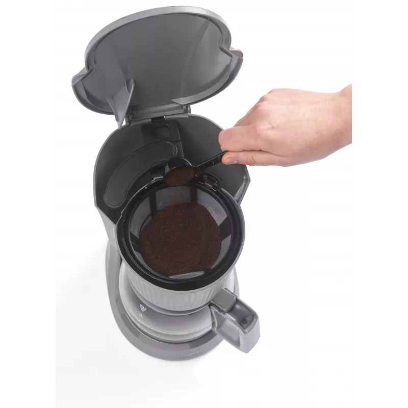 Progress EK6658PVDE Máquina de café de filtro Mellow - 1,25 l, 900 W, cinzento/prateado