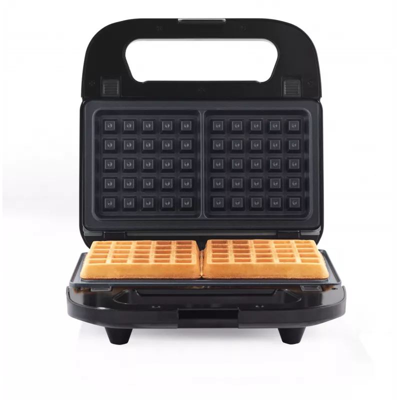 Progress EK6666PVDE 3 in 1 Snack Maker – máquina de waffles, sanduíches e donuts, 900W, preto