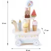 Promis LD04 Carrinho de gelados de madeira Brinquedo para crianças