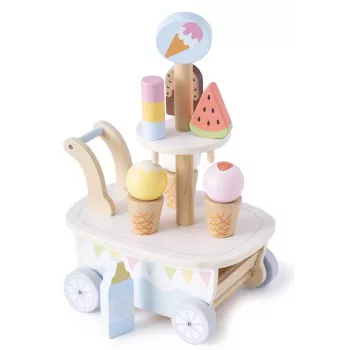 Promis LD04 Carrinho de gelados de madeira Brinquedo para crianças