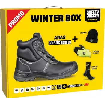 Caixa de inverno PROMOARAS 44 ARAS com gadgets gratuitos – caixa mistério de presentes tecnológicos, 3 a 5 gadgets eletrónicos surpresa, embalagem premium reciclável, compatibilidade universal