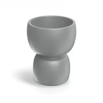Vaso redondo PROSPERPLAST DUALA 40 cm antracite polipropileno plástico TDR40-106GR
