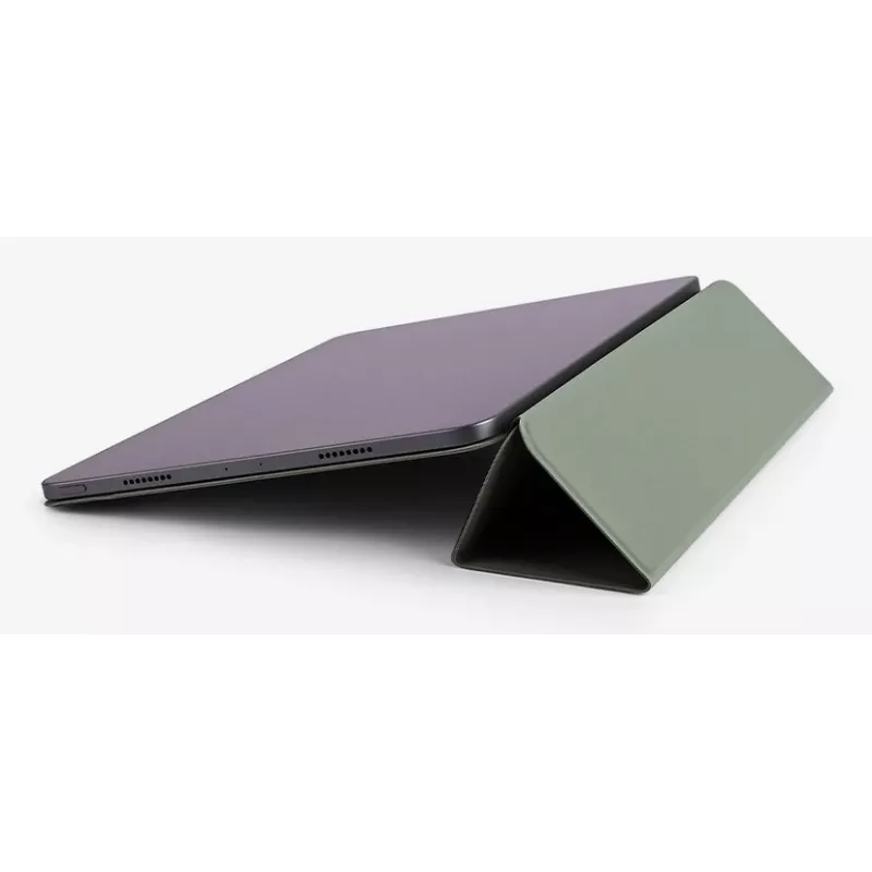 Capa de proteção para iPad Air 13 (2024/2025) – Folio em pele vegan antracite com suporte, fecho magnético, suporte para Apple Pencil, proteção militar contra quedas