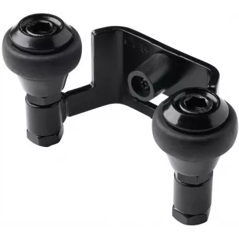 PSG 60.023.9005 suporte de guia superior para portões de correr, 60 mm, 2 rolos, preto RAL 9005