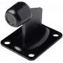 PSG 60.038.9005 Batente de portão, preto RAL 9005, borracha, 60 mm de diâmetro, 38 mm de altura
