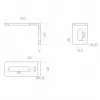 PSG 60.041.7016 suporte angular para rolos de guia 100x60mm cinzento antracite RAL7016