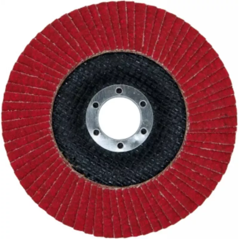 PSG Star Flex T29 SG INOX disco de lixa de lamelas cerâmico 125 mm, furo 22,23 mm, grão P60, cónico tipo 29, para aço inoxidável