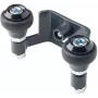 PSG suporte de guia superior 60 mm para portões de correr, 2 rolos, antracite RAL 7016 (60.023.7016)