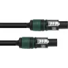 PSSO Cabo de altifalante Speakon 4x2,5 mm² 0,5 m preto 30227928
