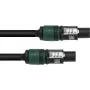 PSSO Cabo de altifalante Speakon 4x2,5 mm² 0,5 m preto 30227928