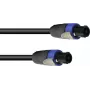 Cabo de altifalante PSSO Speakon 4x2,5 mm² 10 m preto 30227931