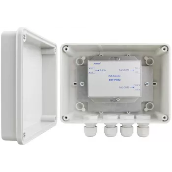 Pulsar EXT-POE2H Extensor PoE em caixa hermética para 2 câmaras IP