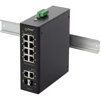 PULSAR ISFG108 Switch Industrial PoE (8xPoE, 2x SFP, não gerido, 240W)