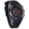 Pulsar cronógrafo de homem de quartzo PT3463X1 - 45mm caixa de aço inoxidável, mostrador azul, bracelete de pele castanha, 100m resistência à água