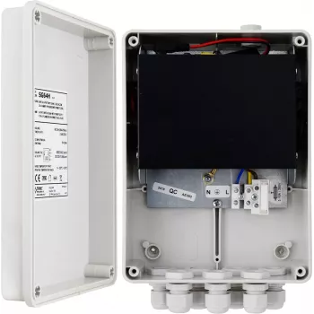 PULSAR SG64H switch de 6 portas com fonte de alimentação para 4 câmaras IP em caixa hermética