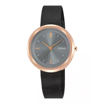 Relógio de quartzo analógico PULSAR mulher PH8390X1 - 31mm em aço inoxidável com mostrador prateado