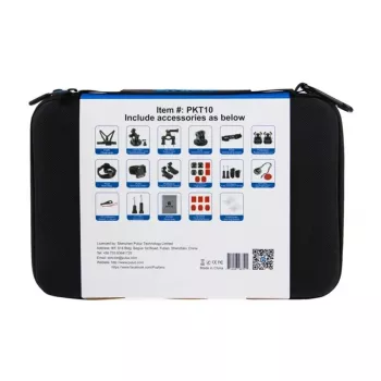 Conjunto completo de acessórios PULUZ 45-em-1 PKT10