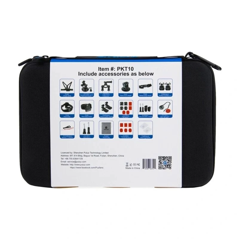 Conjunto completo de acessórios PULUZ 45-em-1 PKT10