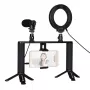PULUZ Blogerio Kit com anel de luz LED, tripés, suporte para telefone e microfone