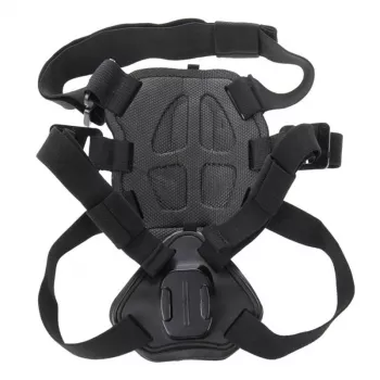 Arnês peitoral para cães PULUZ para action cams (GoPro, Insta360, DJI Action) - preto