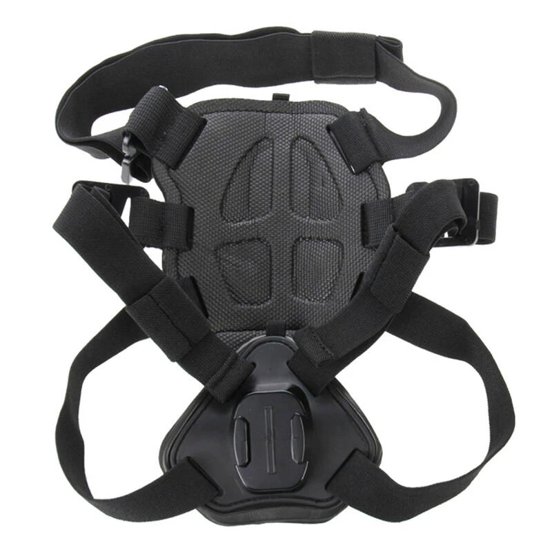 Arnês peitoral para cães PULUZ para action cams (GoPro, Insta360, DJI Action) - preto