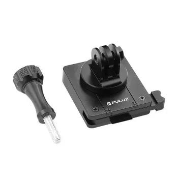 Suporte de capacete PULUZ para action cams (DJI, GoPro, Insta360) - Preto