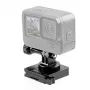 Suporte de capacete PULUZ para action cams (DJI, GoPro, Insta360) - Preto