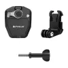 PULUZ Clip para para-brisas de mota para câmaras de ação (DJI Osmo Action 4, GoPro Hero 12, Insta360 Ace Pro / X4) - Preto