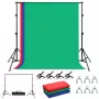 PULUZ Conjunto de fundo fotográfico e suporte 2x2m, RGB