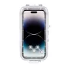 Capa impermeável de plástico PULUZ para iPhone 15 Plus/15 Pro Max/14 Plus/14 Pro Max/13 Pro Max/12 Pro Max/11 Pro Max (branco)