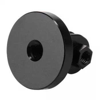 Adaptador de suporte para action camera PULUZ PU145B em liga de alumínio CNC com rosca de tripé de 1/4 polegada, preto
