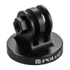 Adaptador de suporte para action camera PULUZ PU145B em liga de alumínio CNC com rosca de tripé de 1/4 polegada, preto