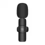 PULUZ PU3083B Microfone Lavalier Sem Fios com Recetor USB-C, 2,4 GHz, Condensador Omnidirecional, Alcance de 20 m