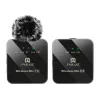 Microfone de lapela sem fios PULUZ PU3153B 1 TX + 1 RX, 2,4 GHz, USB-C, condensador omnidirecional, supressão de ruído, Plug-and-Play para Android e PC