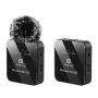 Microfone de lapela sem fios PULUZ PU3153B 1 TX + 1 RX, 2,4 GHz, USB-C, condensador omnidirecional, supressão de ruído, Plug-and-Play para Android e PC