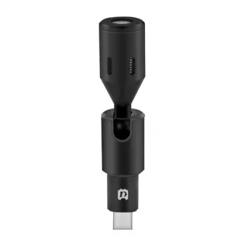 PULUZ PU425 Microfone Lavalier USB-C com cabo de 1,5 m, omnidirecional, Plug-and-Play