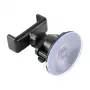 PULUZ PU537B Suporte de ventosa para smartphones com rotação de 360 graus, suporte universal para automóvel para painel e para-brisas, preto
