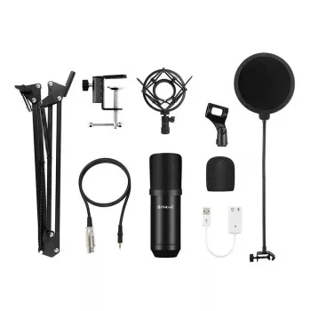 Microfone condensador de estúdio PULUZ PU612B