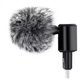 Microfone condensador PULUZ PU615B Lightning com padrão omnidirecional para dispositivos iOS