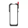 Cage de proteção em liga de alumínio PULUZ PU759B para câmara de ação Insta360 X5 com roscas de 1/4 polegada-20 e encaixe cold shoe