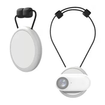Puluz PU889W suporte magnético para Insta360 GO 3 / GO 3S (branco) - suporte seguro para câmara de ação