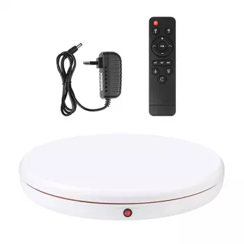 Suporte de exposição rotativo PULUZ 45 cm branco
