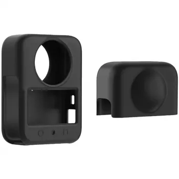 PULUZ PU783B Tampa de silicone para objetiva para DJI Osmo 360, Preto