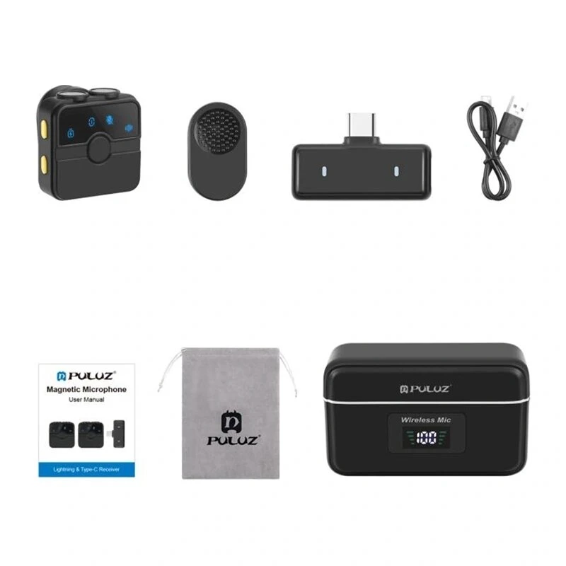 PULUZ SmartLink WS300 Microfone de lapela