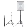 PULUZ Conjunto de estúdio Softbox 50x70cm, tripé, lâmpadas LED 4 unid. PU5071EU