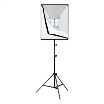 PULUZ Conjunto de estúdio Softbox 50x70cm, tripé, lâmpadas LED 4 unid. PU5071EU