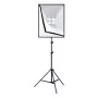PULUZ Conjunto de estúdio Softbox 50x70cm, tripé, lâmpadas LED 4 unid. PU5071EU