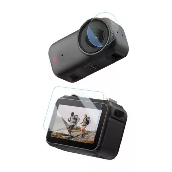 PULUZ Vidro de proteção temperado e película de objetiva para DJI Osmo Nano