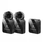 PULUZ microfone lavalier sem fios 2 TX + 1 RX